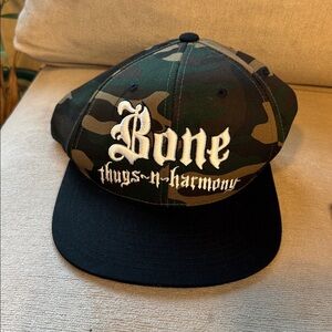 Bone Thugs N Harmony Black Classic Logo Snapback Hat 20th Anniversary
